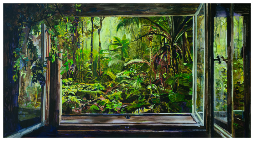 Recon to the Other Side 1, 2024, akryl na plátně, 110×200 cm